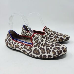 Rothy’s The Loafer in Mocha Spot Leopard Print Size 9.5